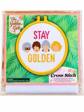 The Golden Girls Stay Golden Cross Stitch Kit NWT Sealed Discontinued Rare Craft